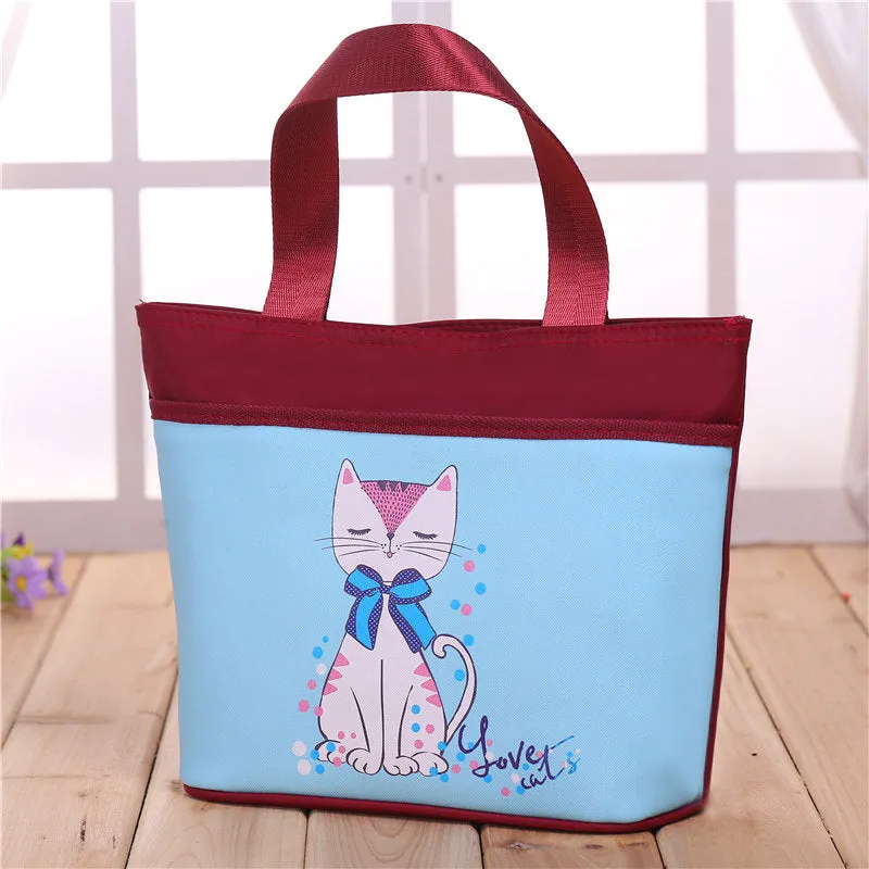 Cuteness Overload Large Zip Totes