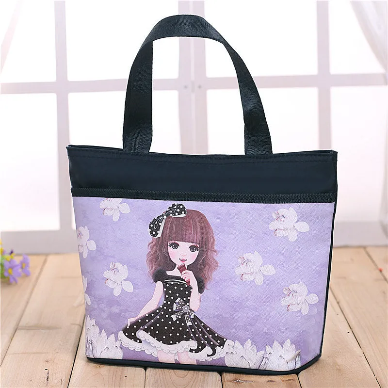 Cuteness Overload Large Zip Totes