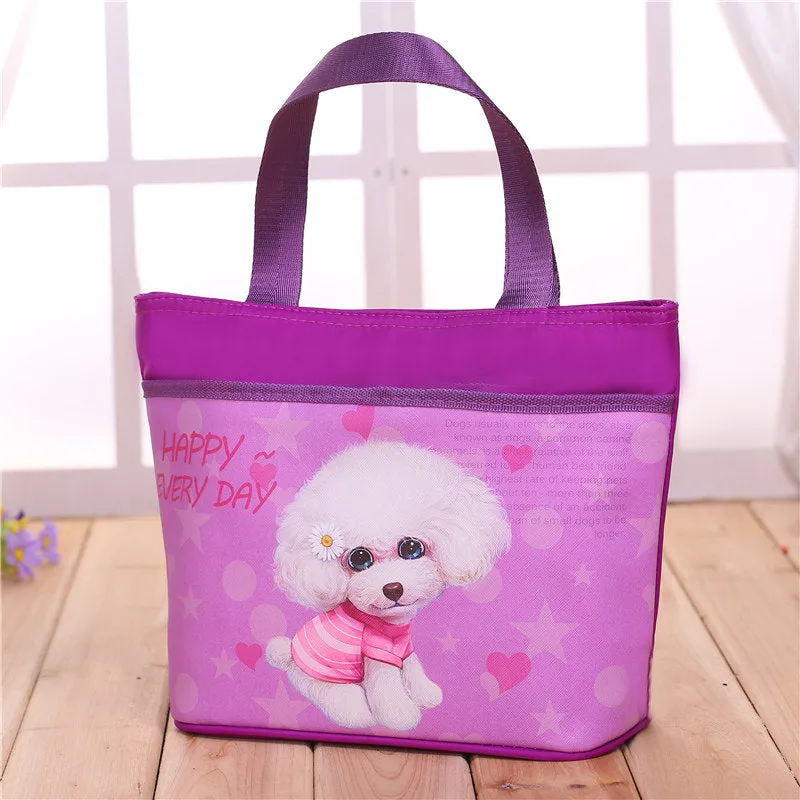 Cuteness Overload Large Zip Totes