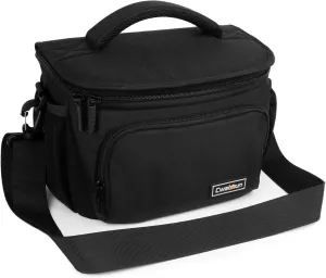 Cwatcun Small Camera Sling Bag Crossbody Camera Shoulder Case, Waterproof Travel Photography Messenger Bag for Canon, Nikon, Sony, Fuji DSLR/SLR/Mirrorless Cameras, Lens and Accessories