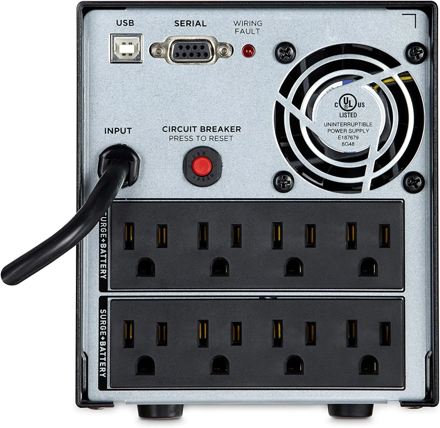 CyberPower OR1500PFCLCD PFC Sinewave UPS System, 1500VA/1050W, 8 Outlets, AVR, Mini-Tower