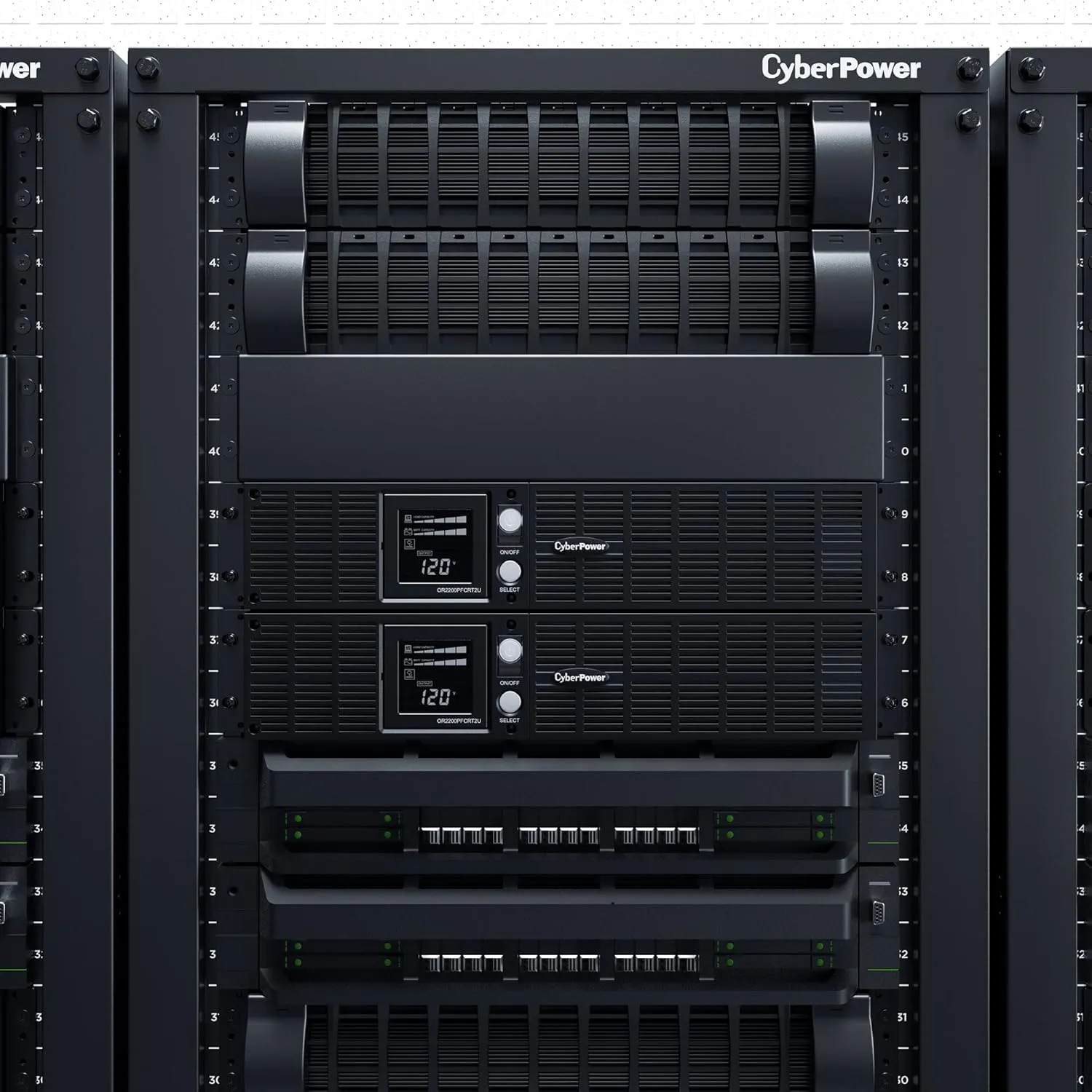 CyberPower OR2200PFCRT2U PFC Sinewave UPS System, 2000VA/1540W, 8 Outlets, AVR, 2U Rack/Tower