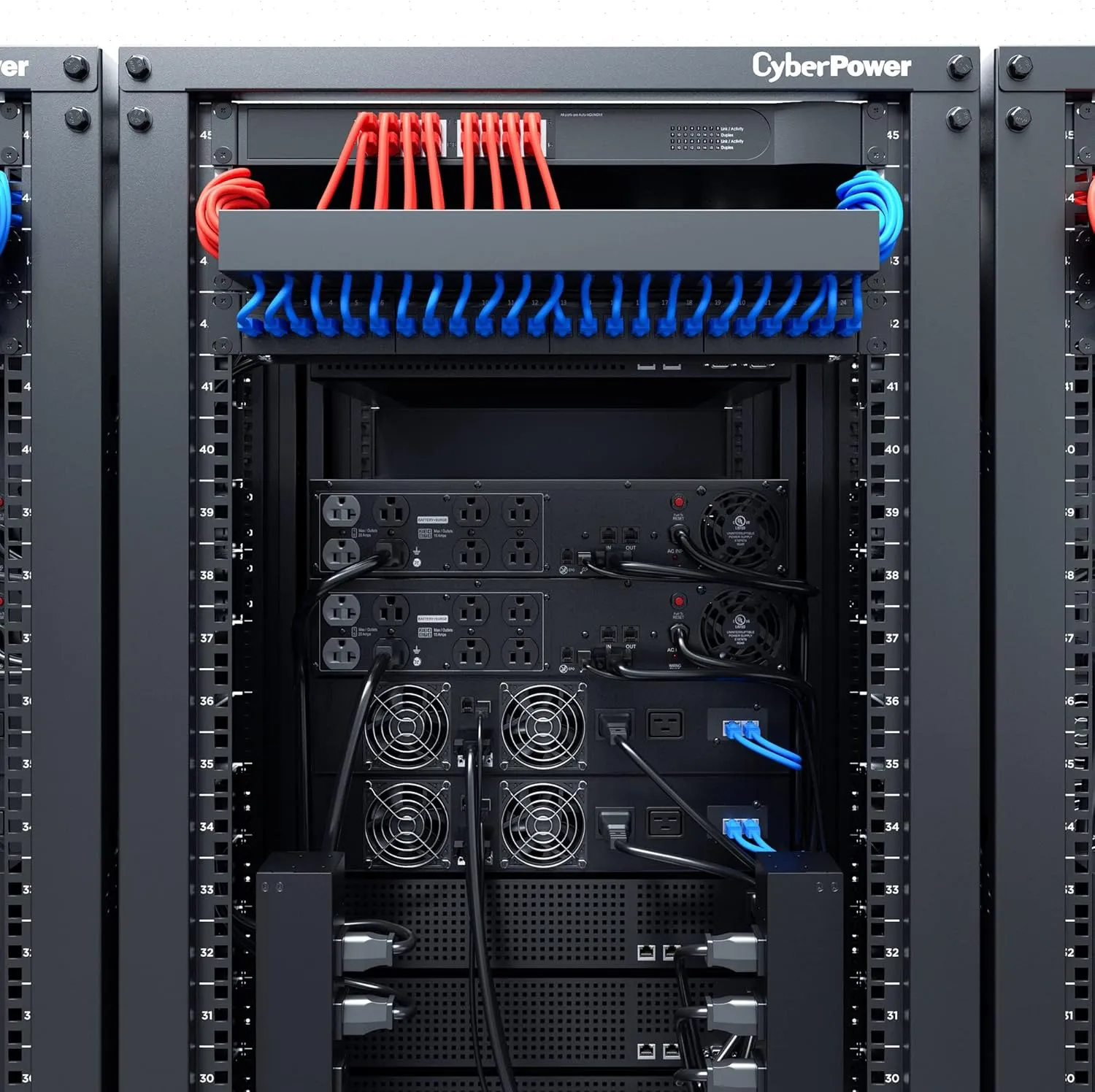 CyberPower OR2200PFCRT2U PFC Sinewave UPS System, 2000VA/1540W, 8 Outlets, AVR, 2U Rack/Tower