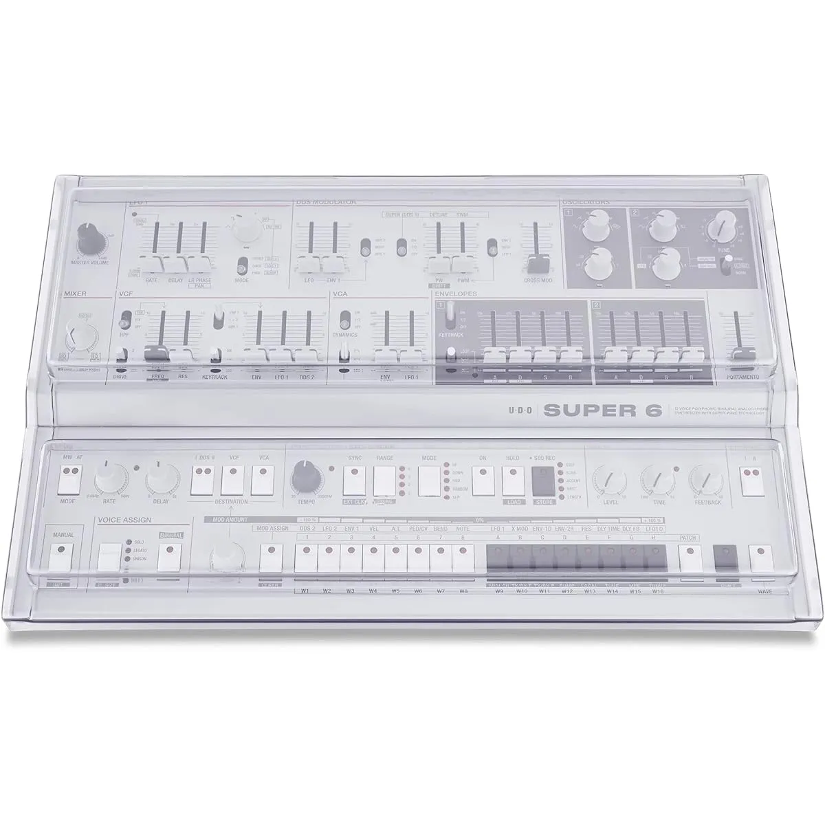 DECKSAVER [For UDO Audio Super 6 Desktop] Equipment protection cover Deck saver DS-PC-SUPER6DESKTOP
