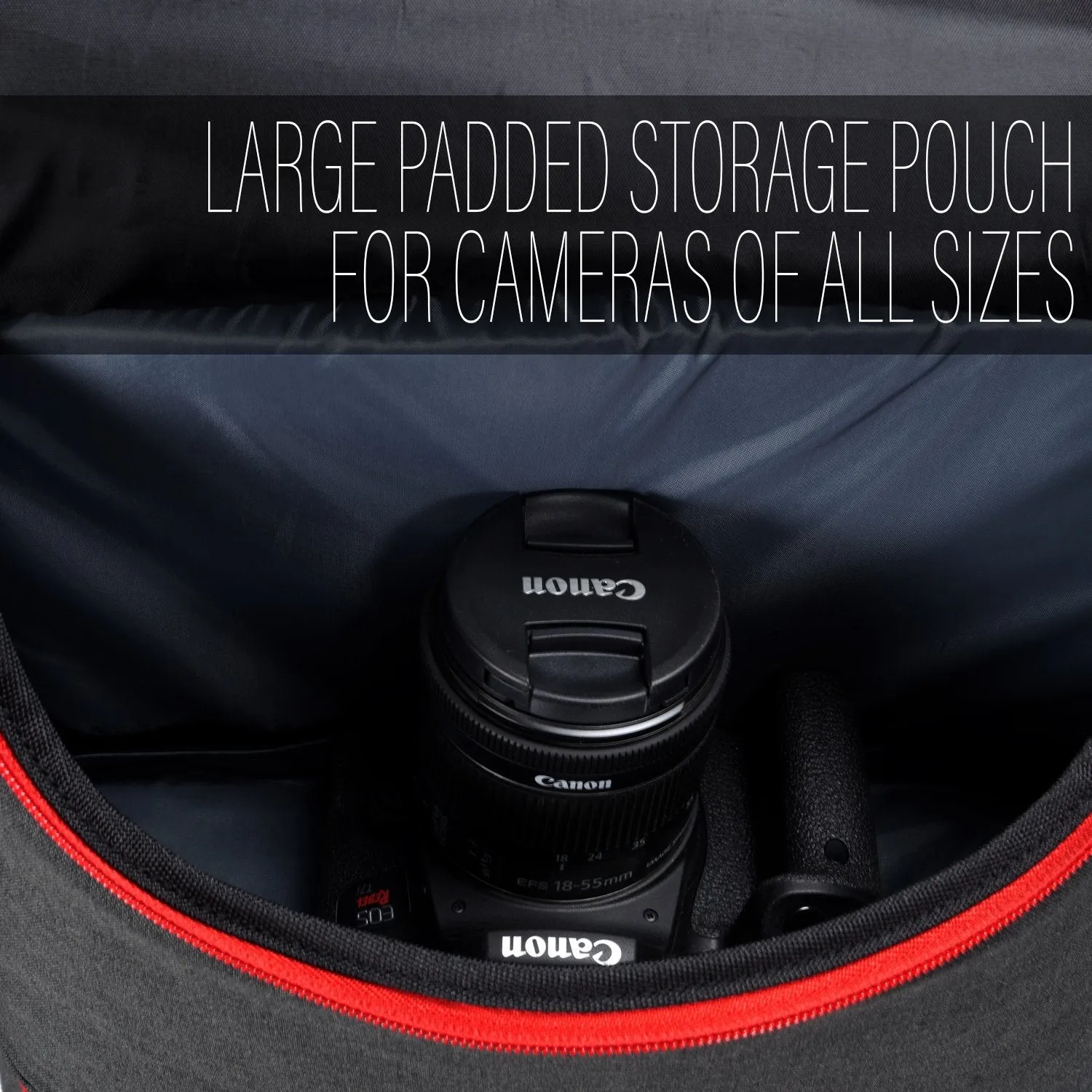 Deco Photo DSLR Photography Camera Backpack with Multiple Laptop/Tablet Slots, Lightweight