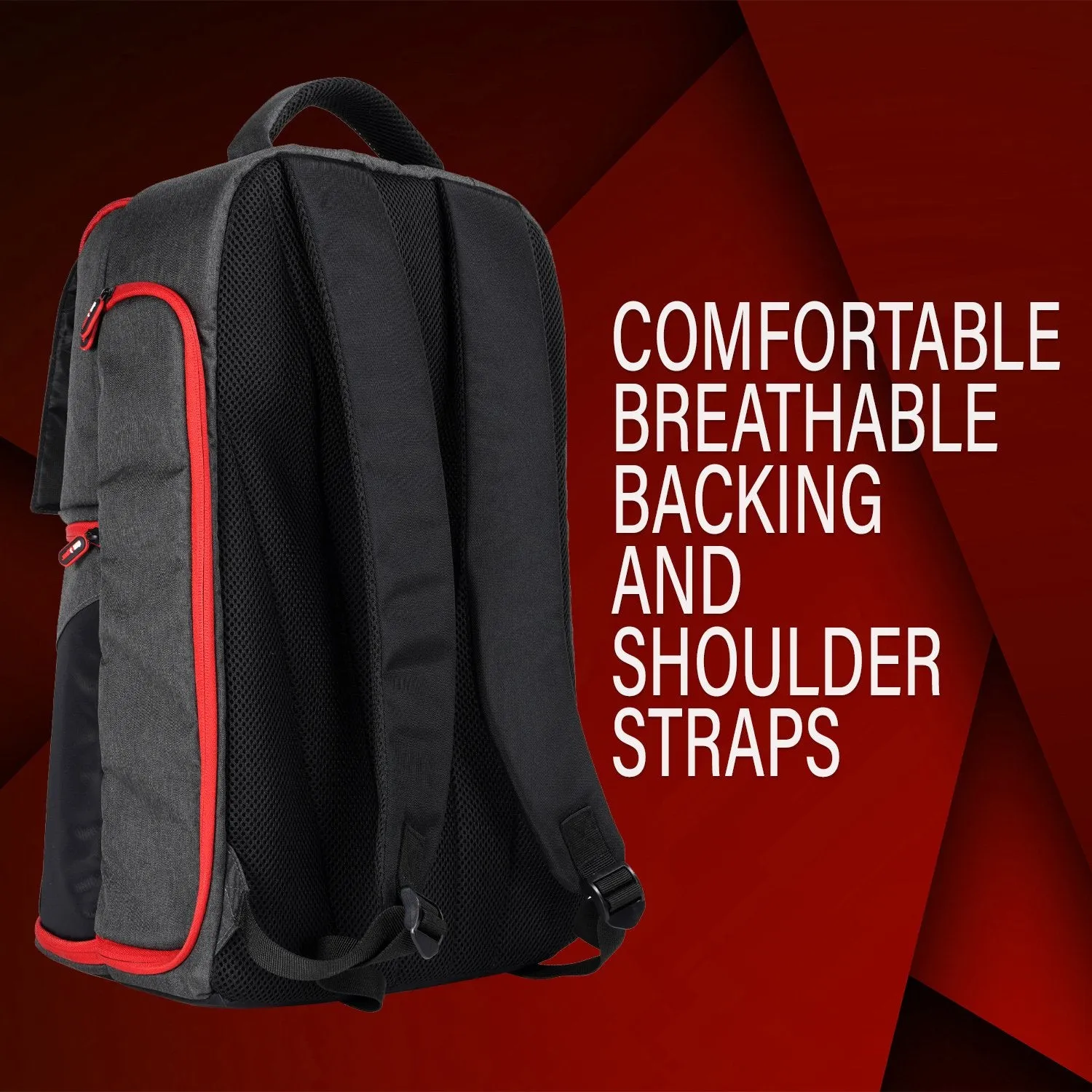 Deco Photo DSLR Photography Camera Backpack with Multiple Laptop/Tablet Slots, Lightweight