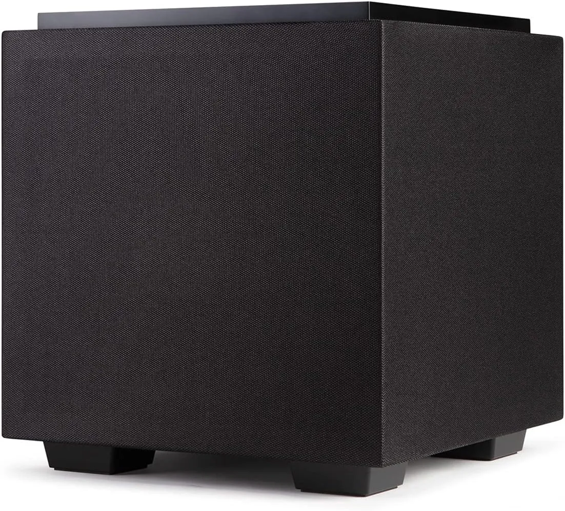 Definitive Technology Descend DN8 8" Subwoofer (2021 Model) - Digitally Optimized for Movies & Music, New 3XR Architecture, 500W Peak Class D Amplifier & (2) Pressure-Coupled 8" Bass Radiators, Black