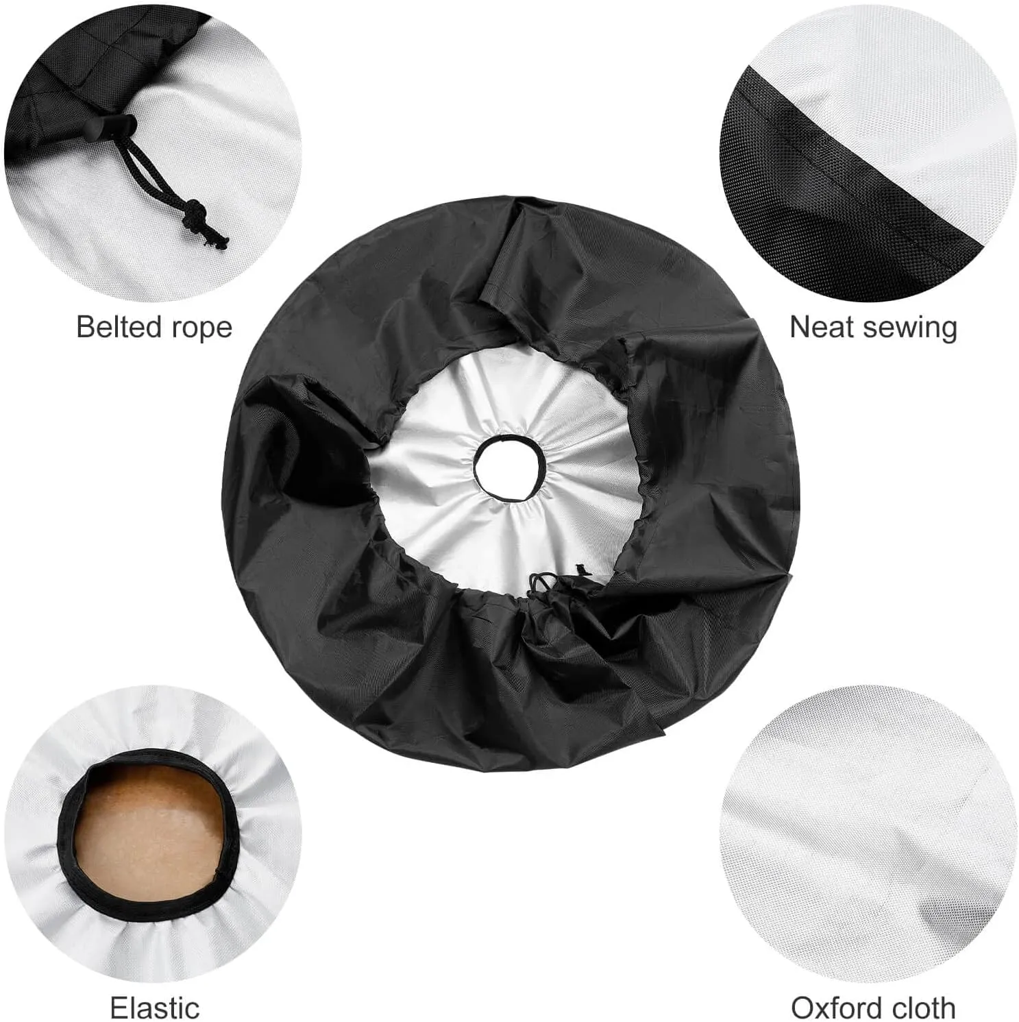 Delerain Spare Tire Cover with Backup Camera Hole American Flag with Eagle Wheel Covers Waterproof Dust-Proof UV Sun Universal Fit for RV Trailer RV SUV Truck (17 Inch for Diameter 31"-33")