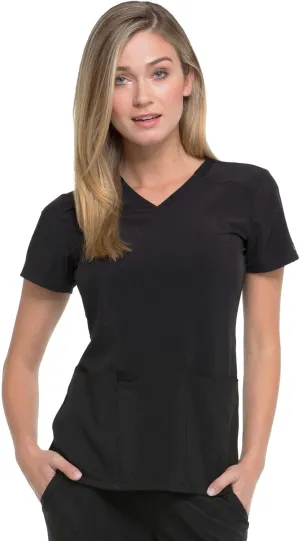 Dickies Women's Scrub Top V-Neck Top with 2 Pockets, Moisture Wicking and 360° Stretch Fabric - DK615