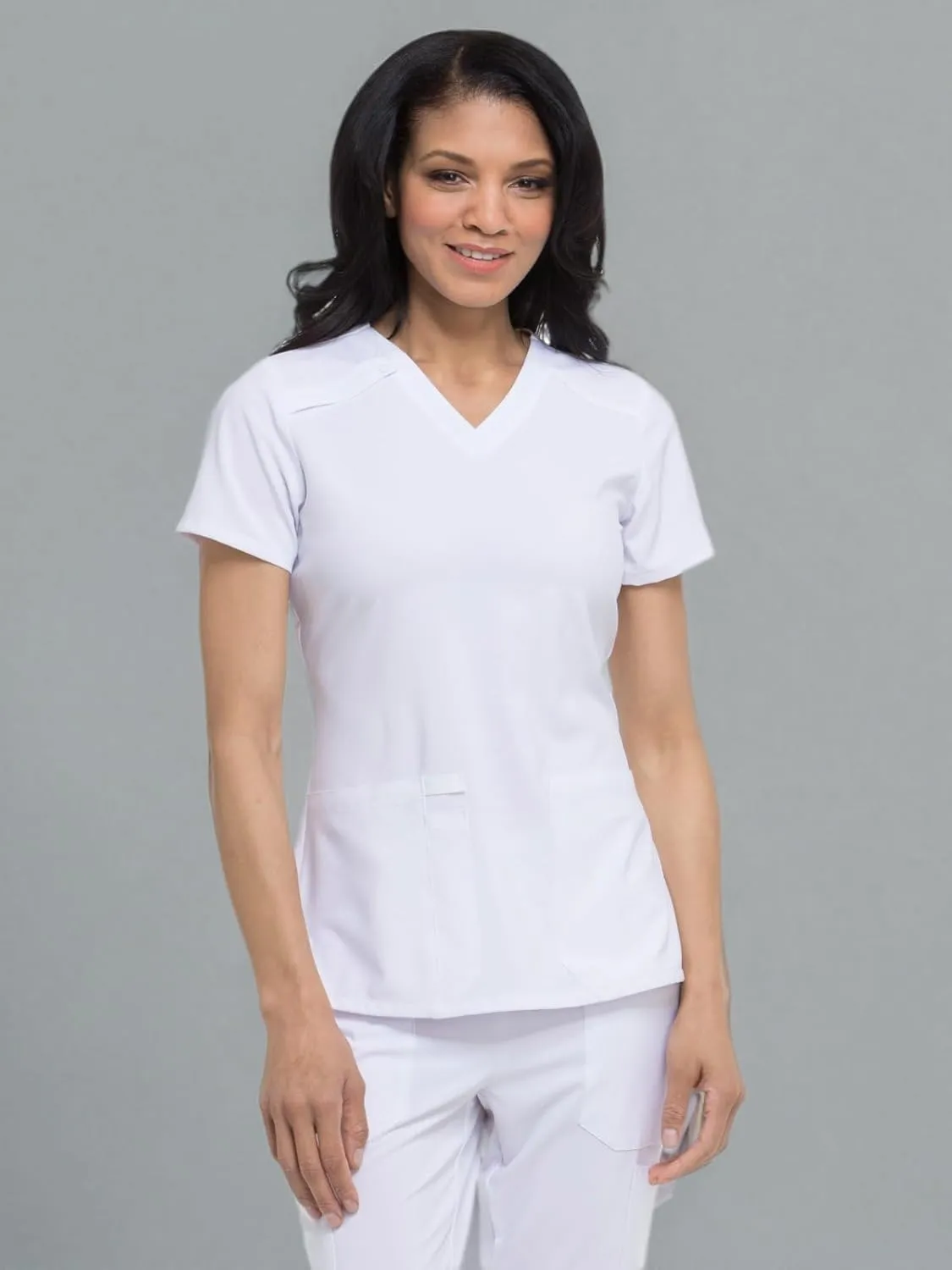 Dickies Women's Scrub Top V-Neck Top with 2 Pockets, Moisture Wicking and 360° Stretch Fabric - DK615