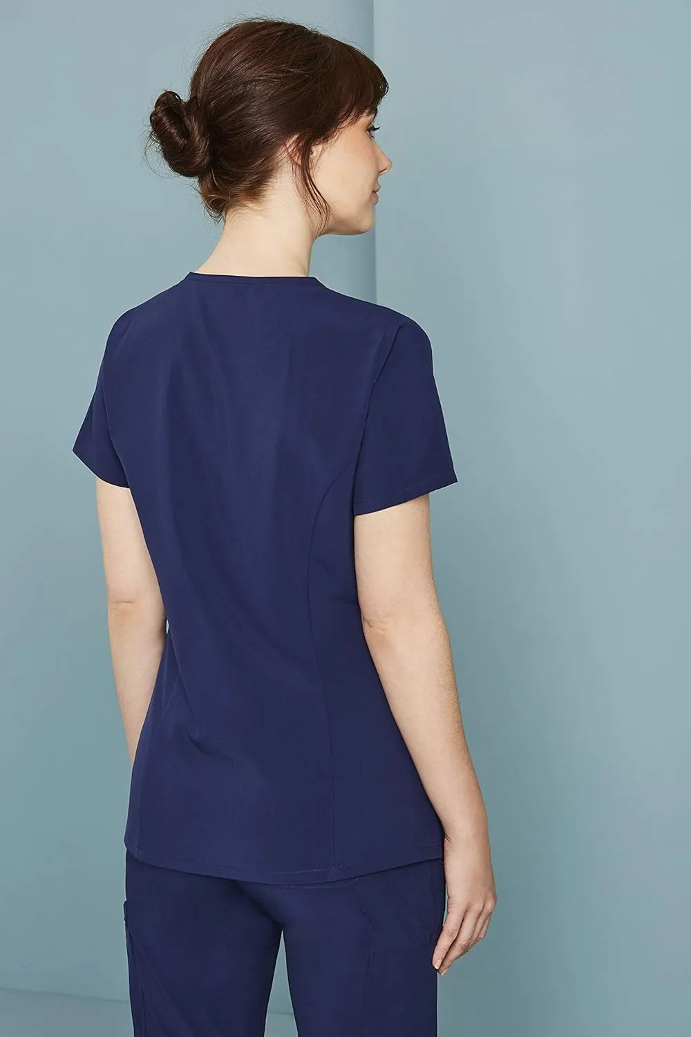 Dickies Women's Scrub Top V-Neck Top with 2 Pockets, Moisture Wicking and 360° Stretch Fabric - DK615