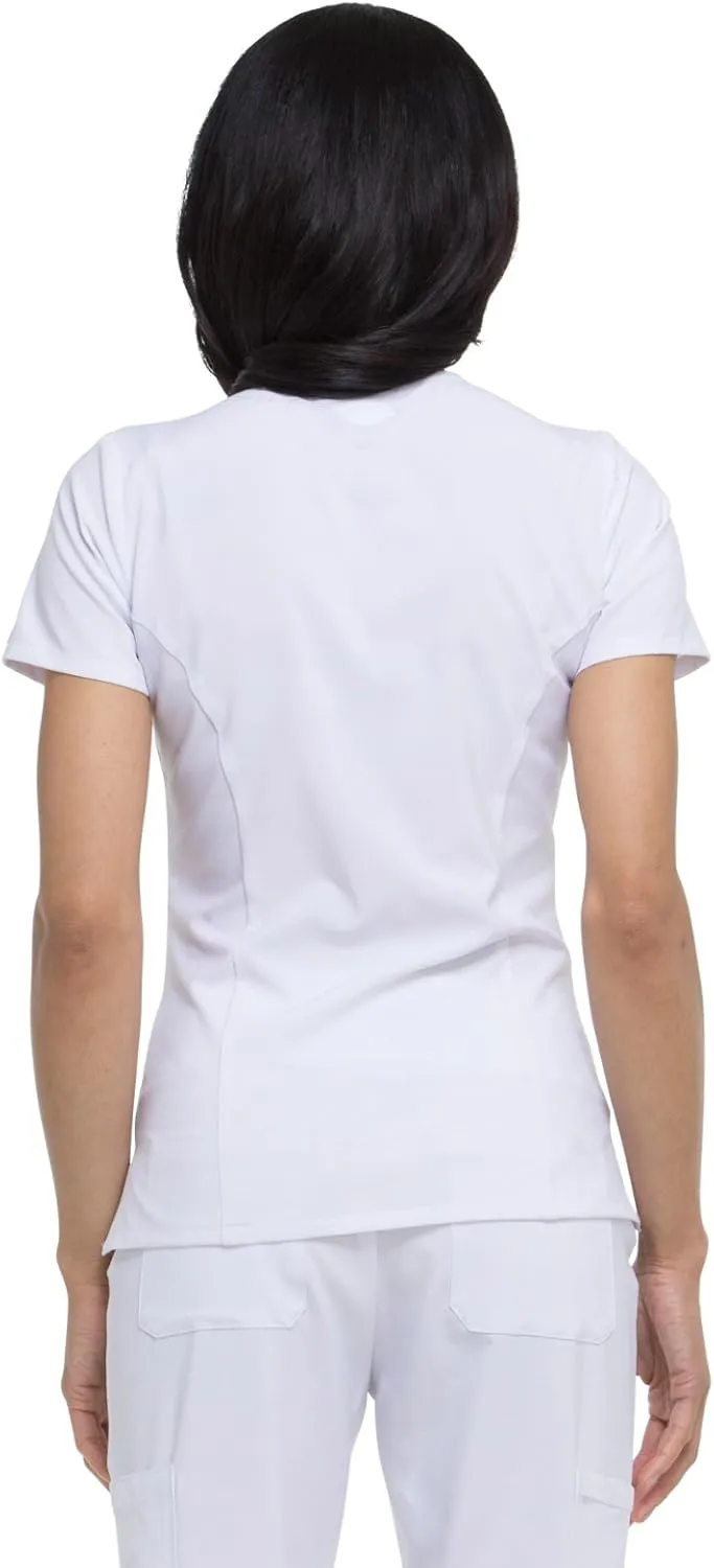 Dickies Women's Scrub Top V-Neck Top with 2 Pockets, Moisture Wicking and 360° Stretch Fabric - DK615