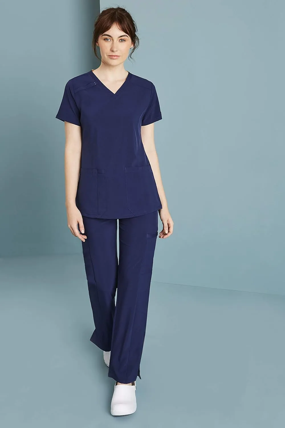 Dickies Women's Scrub Top V-Neck Top with 2 Pockets, Moisture Wicking and 360° Stretch Fabric - DK615