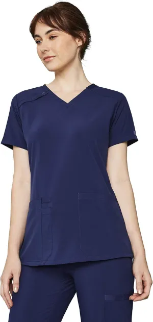 Dickies Women's Scrub Top V-Neck Top with 2 Pockets, Moisture Wicking and 360° Stretch Fabric - DK615