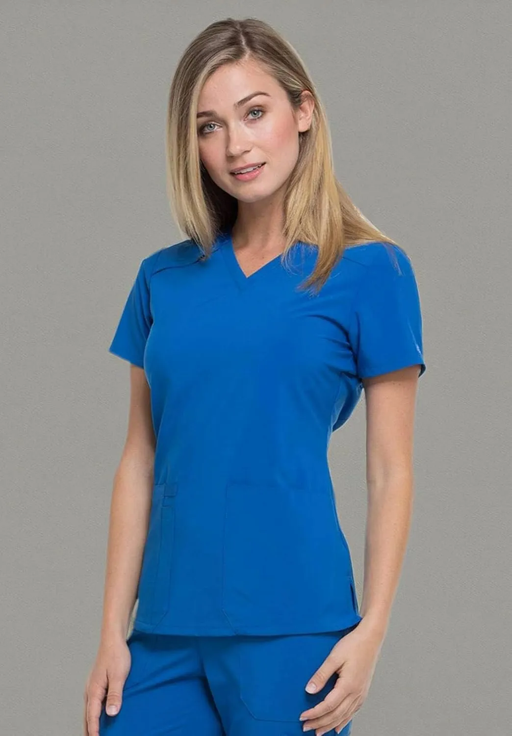 Dickies Women's Scrub Top V-Neck Top with 2 Pockets, Moisture Wicking and 360° Stretch Fabric - DK615