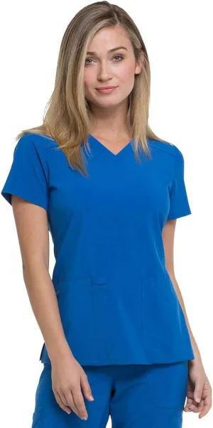 Dickies Women's Scrub Top V-Neck Top with 2 Pockets, Moisture Wicking and 360° Stretch Fabric - DK615