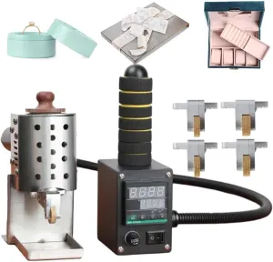 Digital Display Hot Melt Gluing Machine,Hand Push Handbag Glue Rolling Machine 50 ml,Household‌ Digital Display Envelope Glue Dispensing Device(220V)