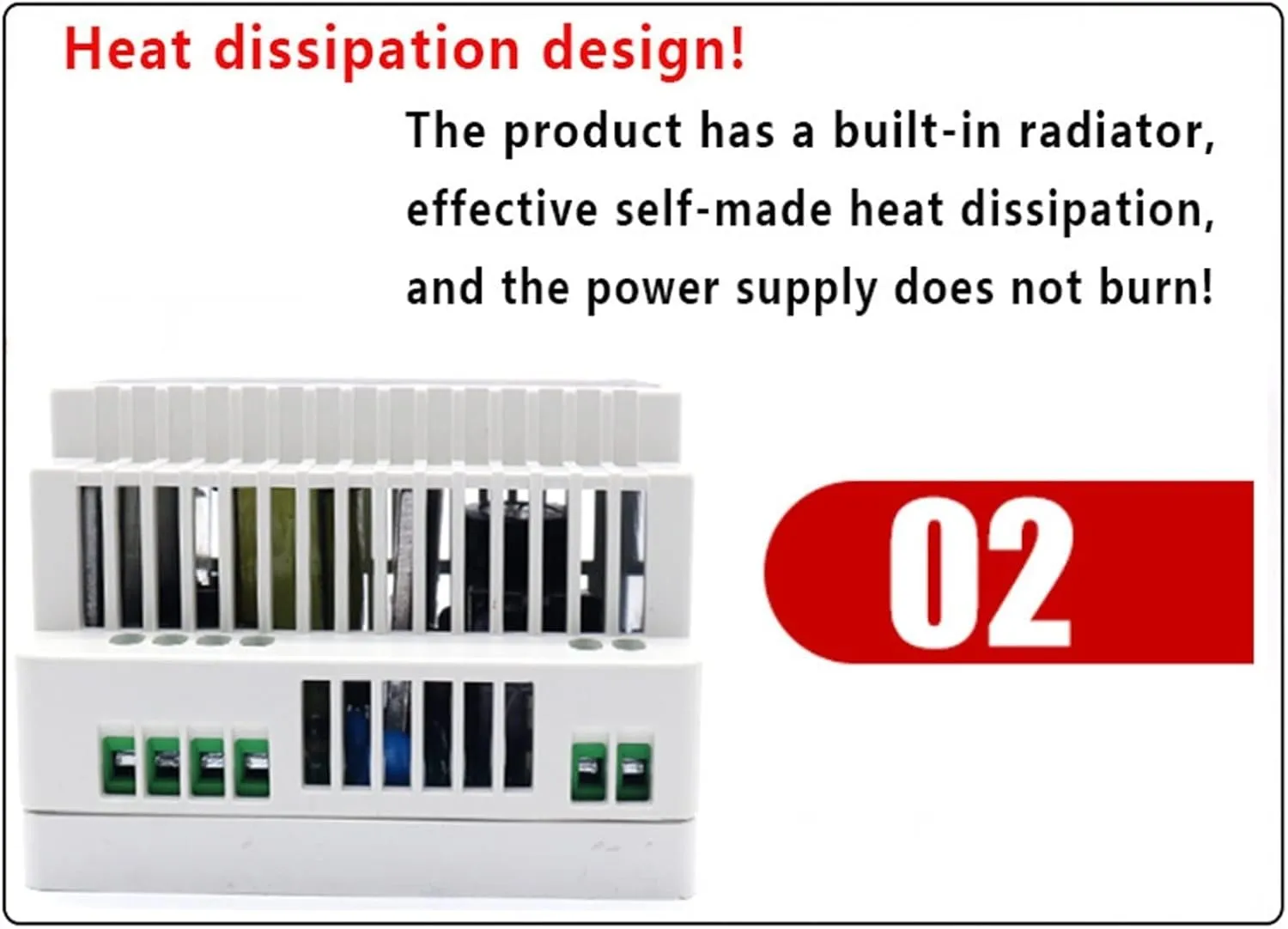 DIN Rail Switching Power Supply DR-15W 30W 45W 60W Single Output 5V 12V 24V AC DC Converter Power Switch Input 110/240VAC (Size : 12V, Color : 15W)