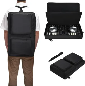 DJ Controller case for Pioneer DDJ SR 2/Hercules inpulse 500/Traktor Kontrol S4 Mk3 Shoulder bag Backpack Thickened inner liner Anti-impact，Party Street performance Outdoors Portable DJ Gig Bag