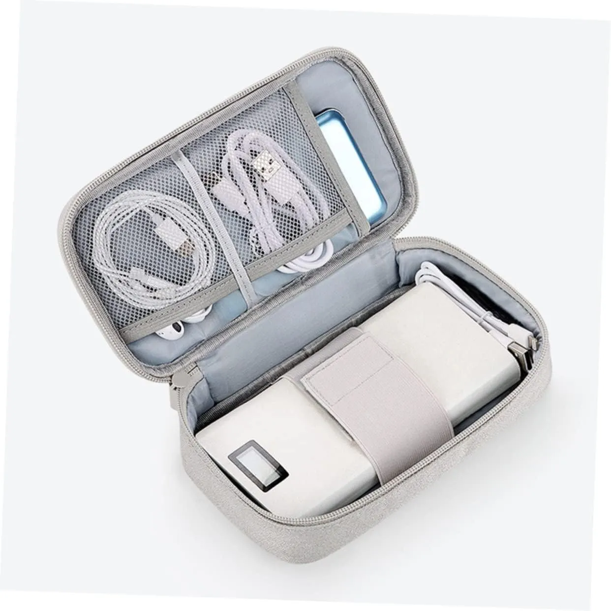 DOITOOL 3pcs Data Cable Storage Bag Charger Organizer Case Carrying Case Outdoor Bag Electric Wire Travel