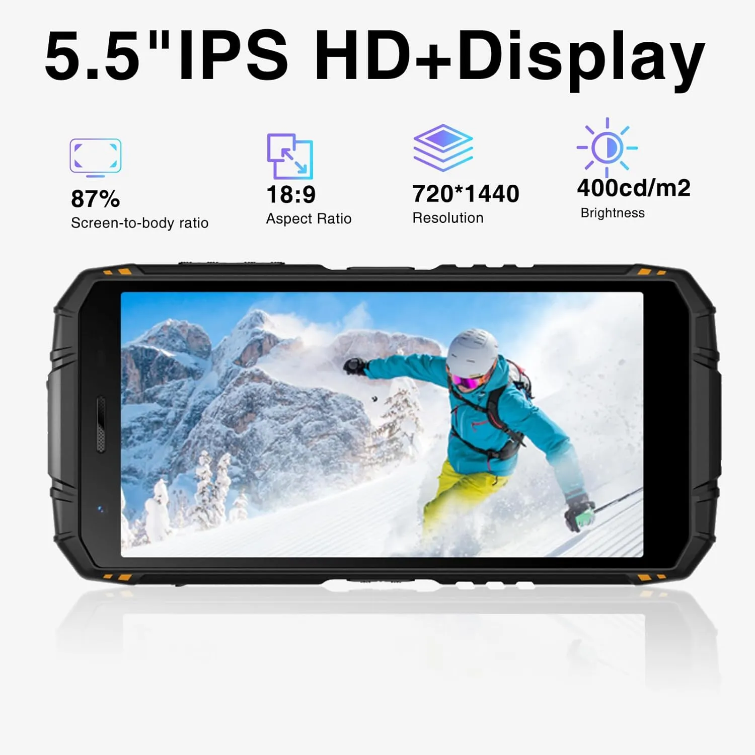 DOOGEE S41T Rugged Smartphone,Android 14 6300mAh Battery,8GB 64GB,4G Dual Sim Rugged Smartphone,13MP Camera,IP68 Waterproof Cell Phone,Face Unlock,NFC/T-Mobile