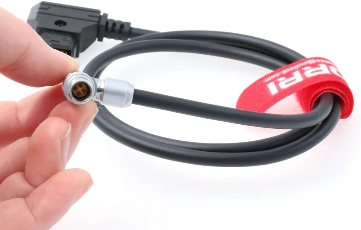 DRRI Rotating 0B 4 Pin to D-tap Power Cable for Zacuto Kameleon Electronic viewfinder