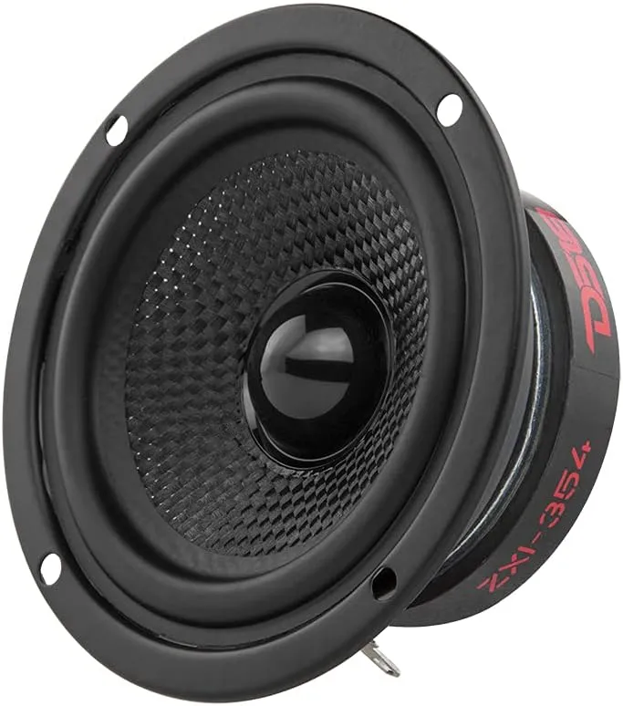 DS18 ZXI-354 3.5" Full Range Car Audio Speaker Upgrade with Kevlar Cone 120 Watts 4 Ohm Horn Woofer - Pair of 3.5 Speakers (2 Speakers)