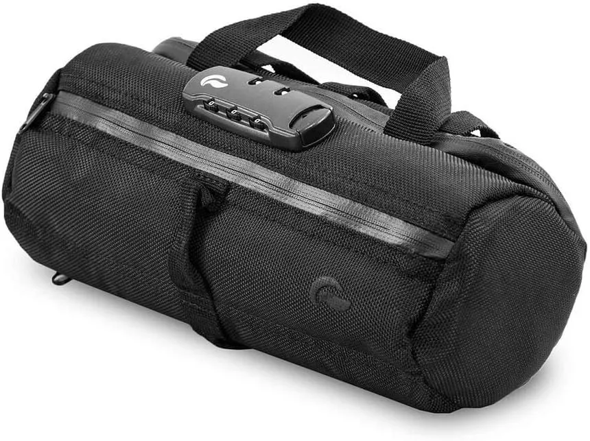 Duffle bag Small 10"- Smell Proof - With combo lock - with SK9 Premium odorless Technology (Black)