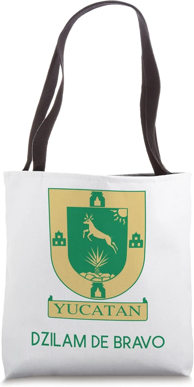 Dzilam de Bravo Yucatan Estado De Mexico Escudo Eagle Aguila Tote Bag