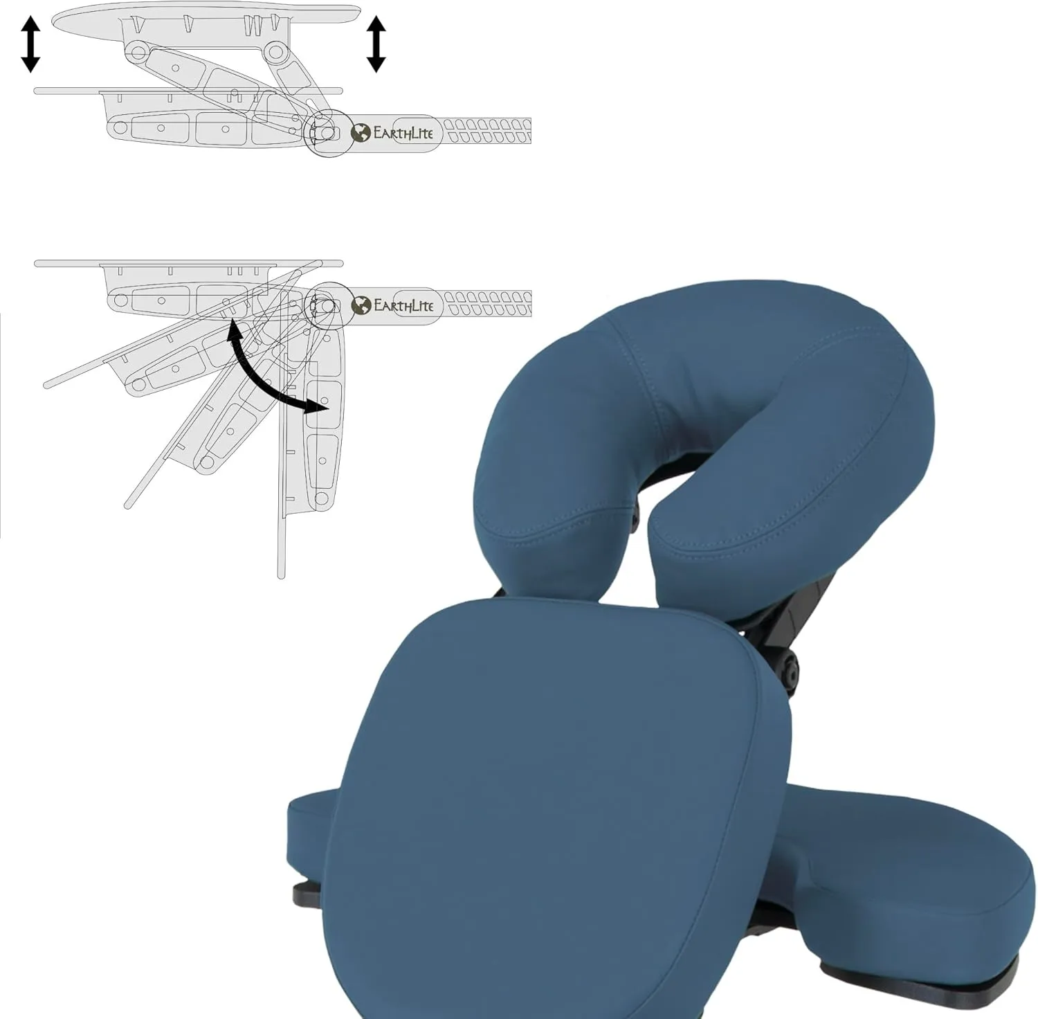 EARTHLITE Portable Massage Chair AVILA II - Premium Folding Spa/Massage/Tattoo Chair incl. Rolling Carry Case