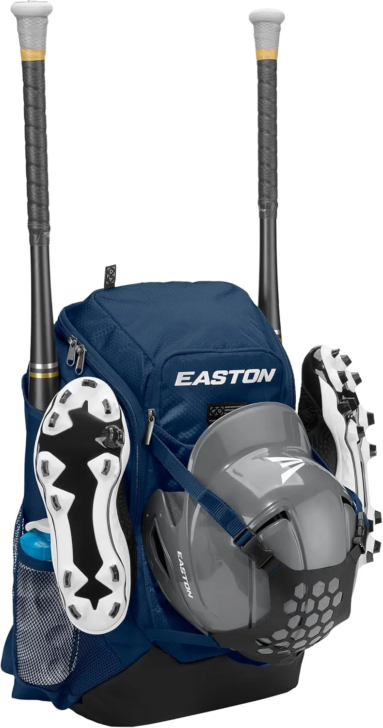 Easton Walk-off NX Backpack Equipment Bag | Adult | Baseball & Fastpitch Softball | Team Logo Panel | Multiple Colors