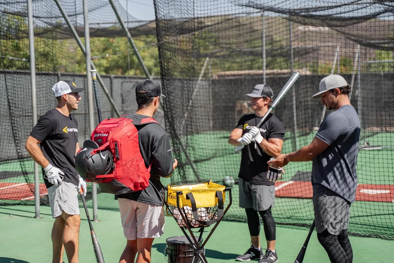 Easton Walk-off NX Backpack Equipment Bag | Adult | Baseball & Fastpitch Softball | Team Logo Panel | Multiple Colors