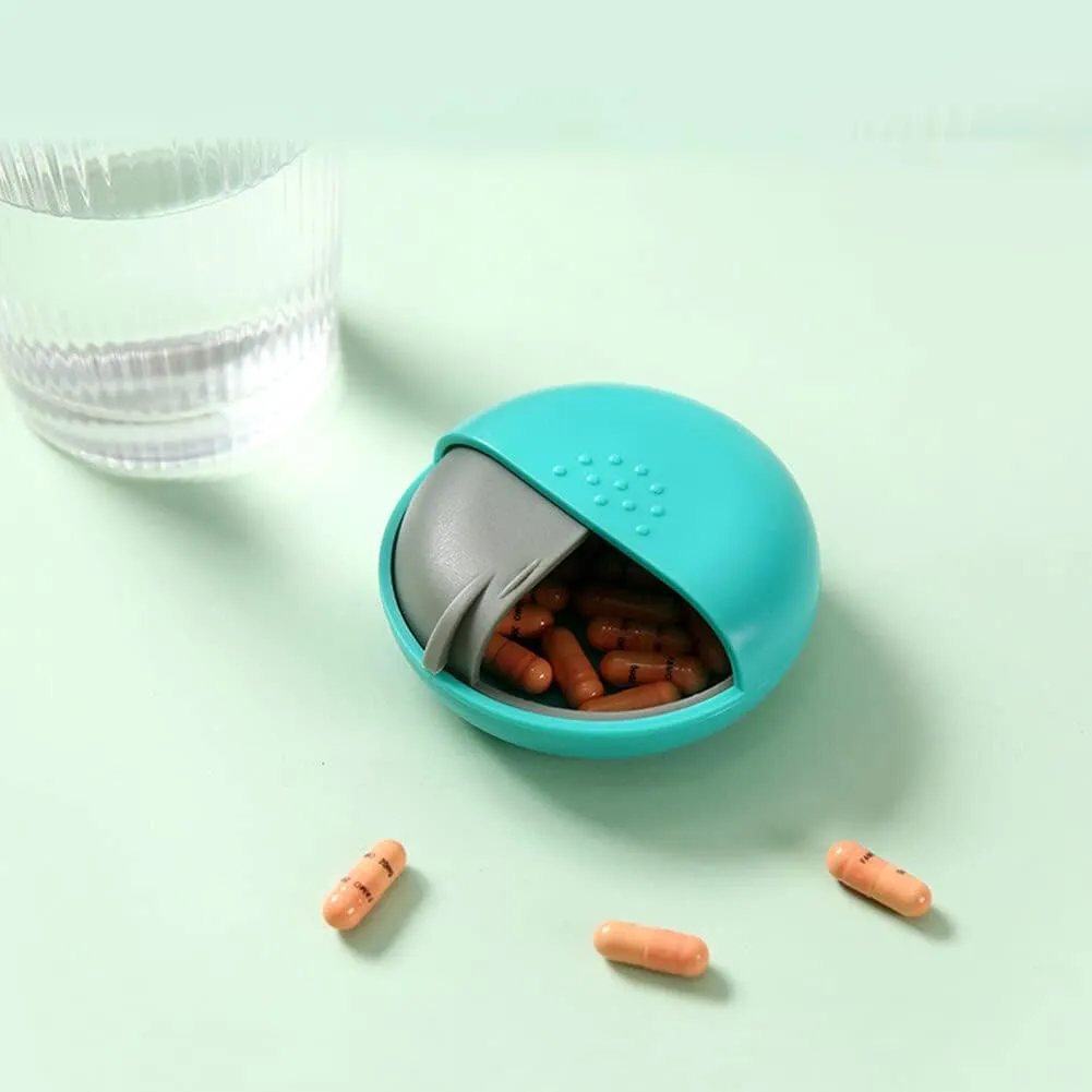 Eforcase 4PCS Travel Pill Organizer, Portable Pill Case, Small Pill Box for Pocket Purse Portable Pill Box Container for Medicine Vitamin