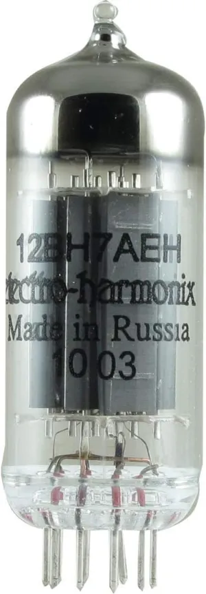 Electro-Harmonix 12BH7 Vacuum Tube - Glass - Audio Equipment - Preamp Tube - Single Item - 1 Pack