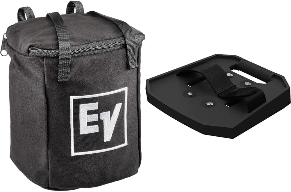 Electro-Voice Padded Tote Bag for EVERSE 8 with Wireless Receiver Tray for EVERSE 8, Black
