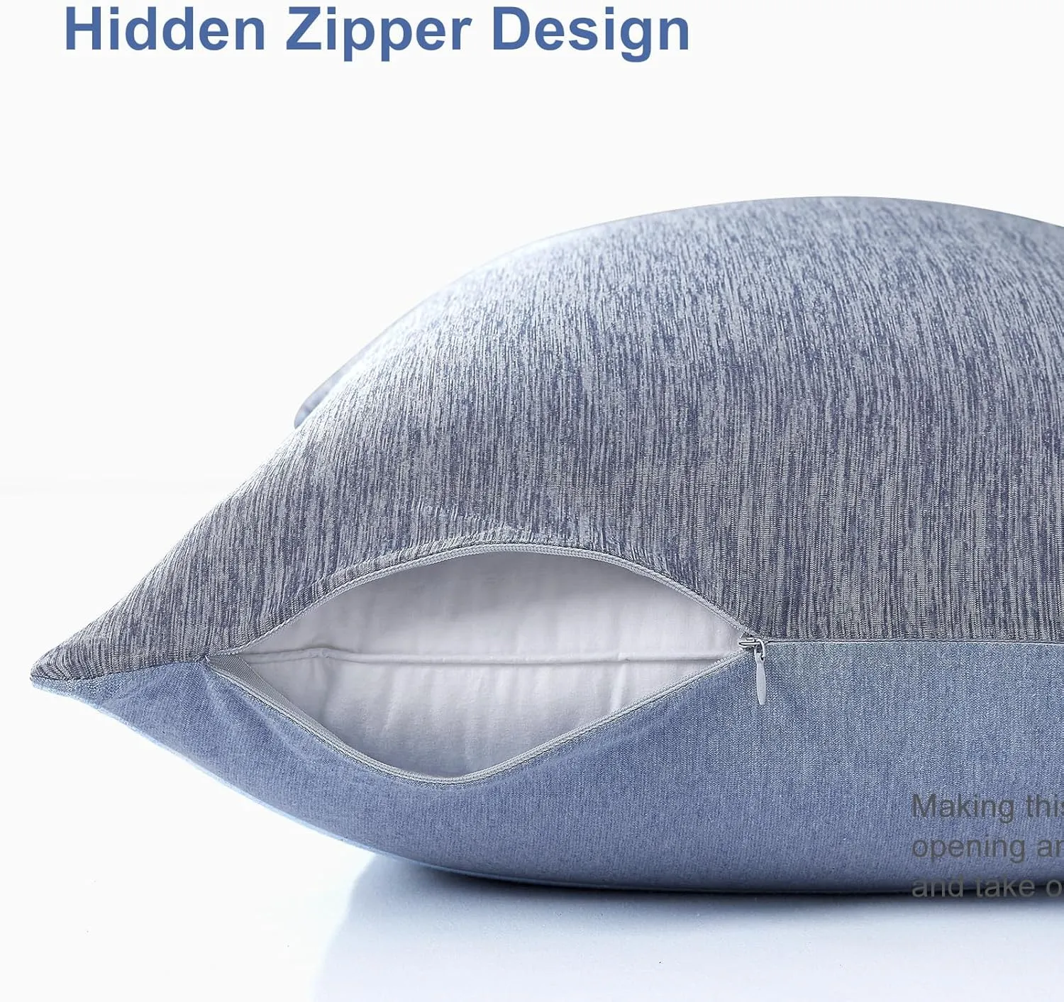 Elegear Cooling Pillow Cases for Hot Sleepers, Japanese Q-Max 0.45 Cooling Pillowcases, Both Sides(Cooling/Cotton), Breathable Soft Pillowcase for Hair and Skin, Set of 2-Blue (Queen (20'' x 30''))