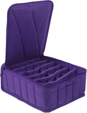Essential Oil Storage Bag Organizer for Essential Oils Cosmetic Bottles Portable Travel Holder for Easy Carrying Purple Color for Safe Storage During Trips Random Color