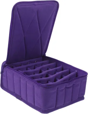Essential Oil Storage Bag Organizer for Traveling Portable Cosmetic Bottle Holder Purple Safely to Bottles with Separated Design for Easy Carrying Random Color