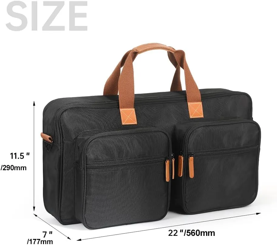 EVA DJ Disc Player Carrying Case for Pioneer DJ DDJ-FLX4 DDJ-REV1, Dustproof Large Capacity Travel Carrying Storage Bags with Sholder Strap for DJ Controllers-Medium Size
