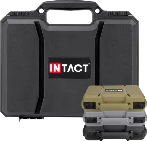 Eylar 11.7" Stacker Series Hard Shell Gun Case with Foam, 4 Case Combo