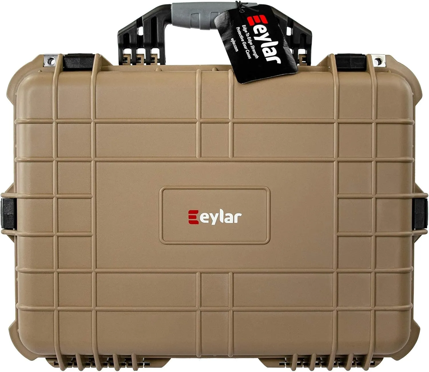 Eylar 20 Inch Large Protective Camera Hard Case Water and Shock Proof With Foam Tan
