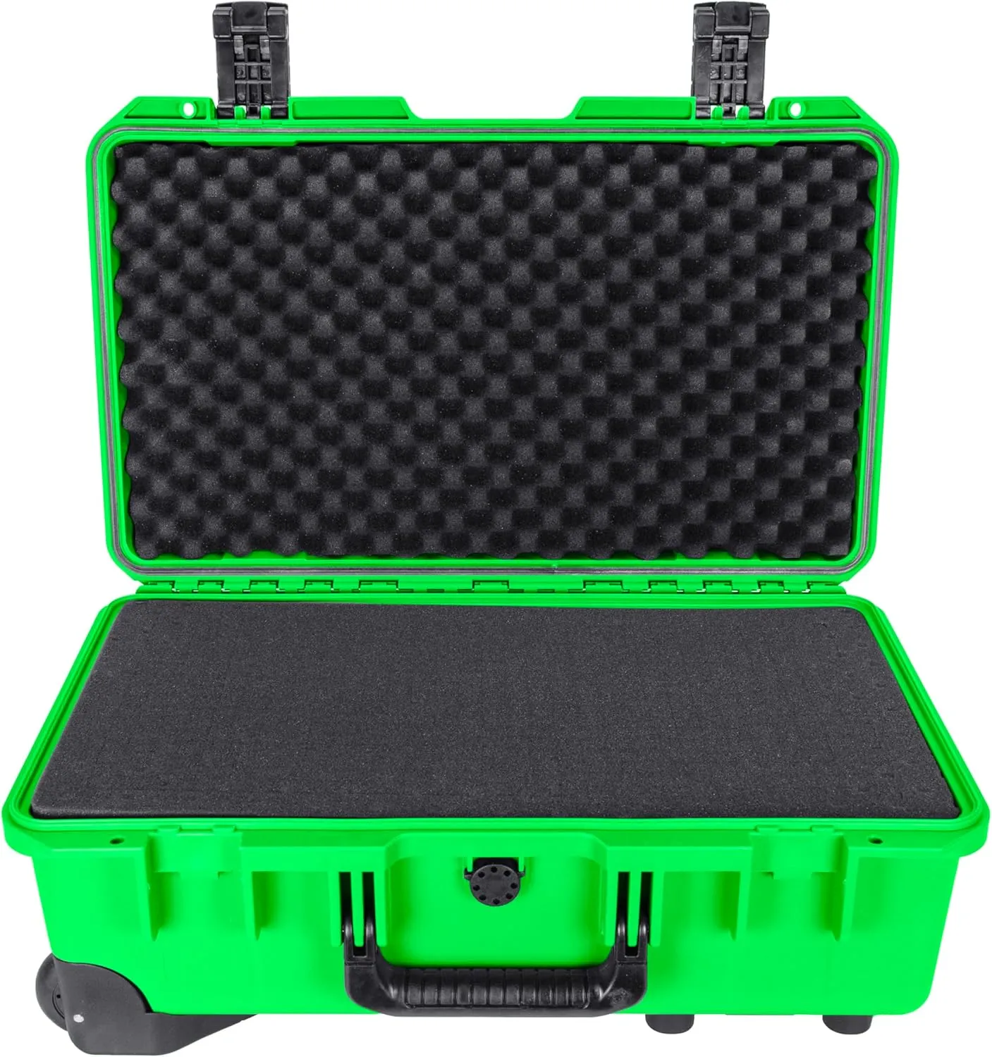 Eylar 22 Inch Intact Premium Series Hard Rolling Carry-On Travel Case, Lightweight and Durable Design with Foam (Neon Green)