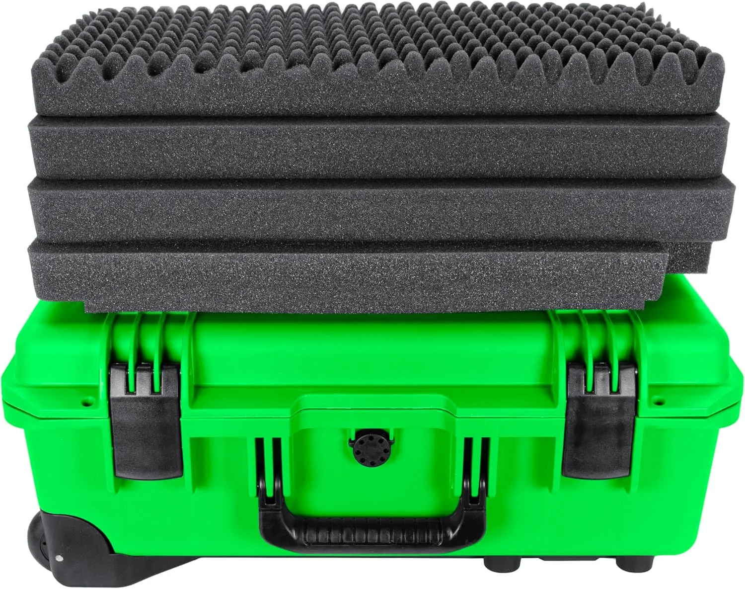 Eylar 22 Inch Intact Premium Series Hard Rolling Carry-On Travel Case, Lightweight and Durable Design with Foam (Neon Green)