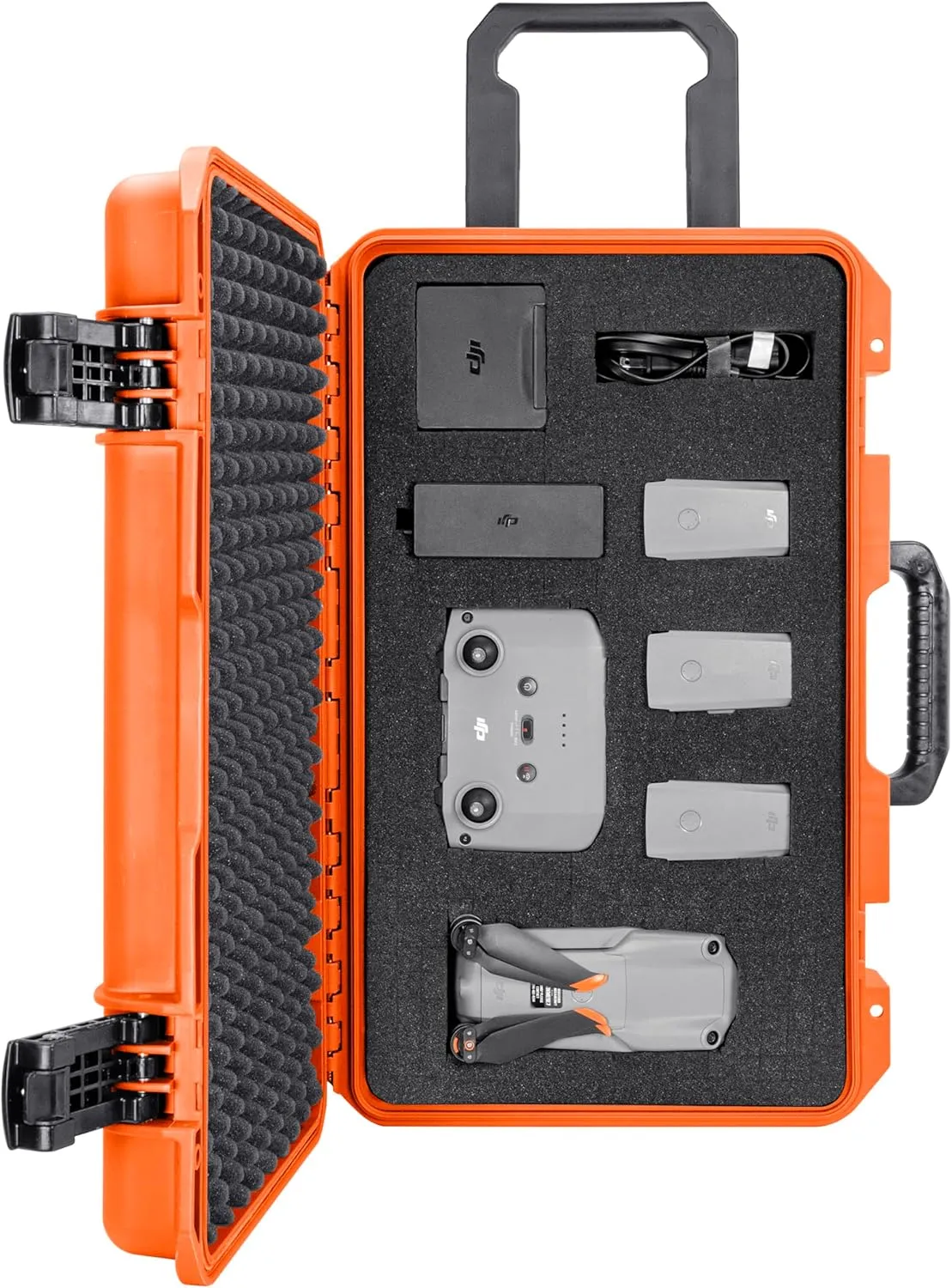 Eylar 22 Inch Intact Premium Series Hard Rolling Carry-On Travel Case, Lightweight and Durable Design with Foam (Orange)