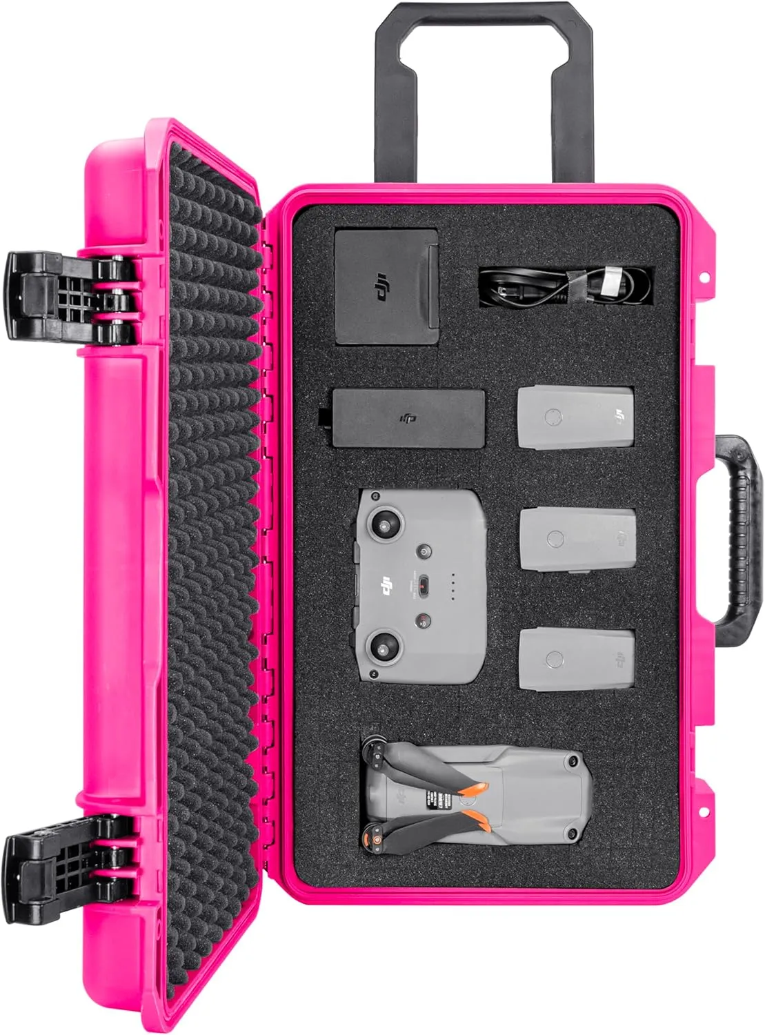 Eylar 22 Inch Intact Premium Series Hard Rolling Carry-On Travel Case, Lightweight and Durable Design with Foam (Pink)