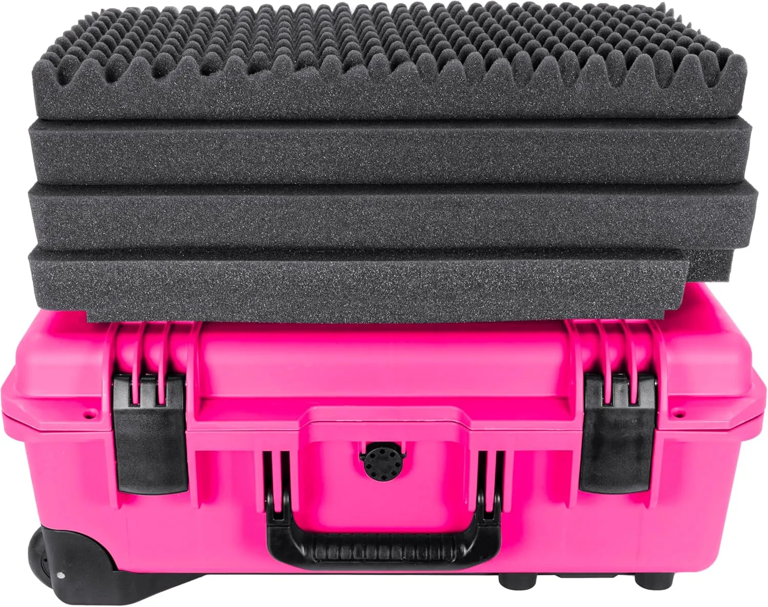 Eylar 22 Inch Intact Premium Series Hard Rolling Carry-On Travel Case, Lightweight and Durable Design with Foam (Pink)