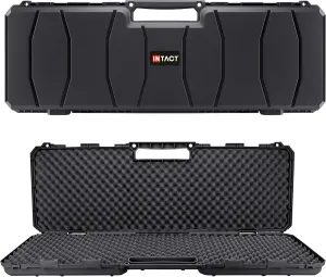 Eylar 39 Inch Intact Series Hard Shell Rifle Case, Lightweight and Durable Stacker Design with Foam
