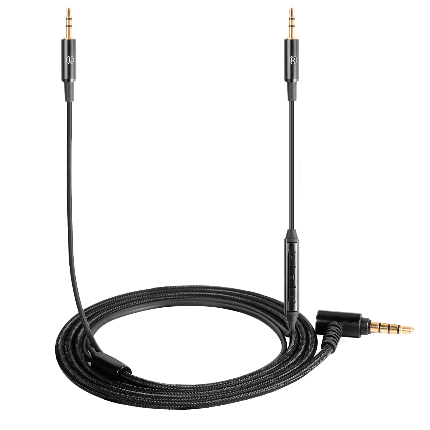 FAAEAL Audio Replacement Cable Compatible with Sol Republic Master Tracks HD HD2 Sol Republic V10 V12 X3 Headphones,in-line Mic Control Headphone Cord Works on iOS Android Xiaomi(4.2ft)