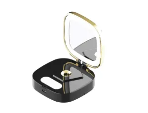 Face Humidifier Portable Mirror Nano Spray Water Hydration Instrument Steam Face Device Cold Spray Beauty USB Charging Eliztia ETBC1856 (Black)