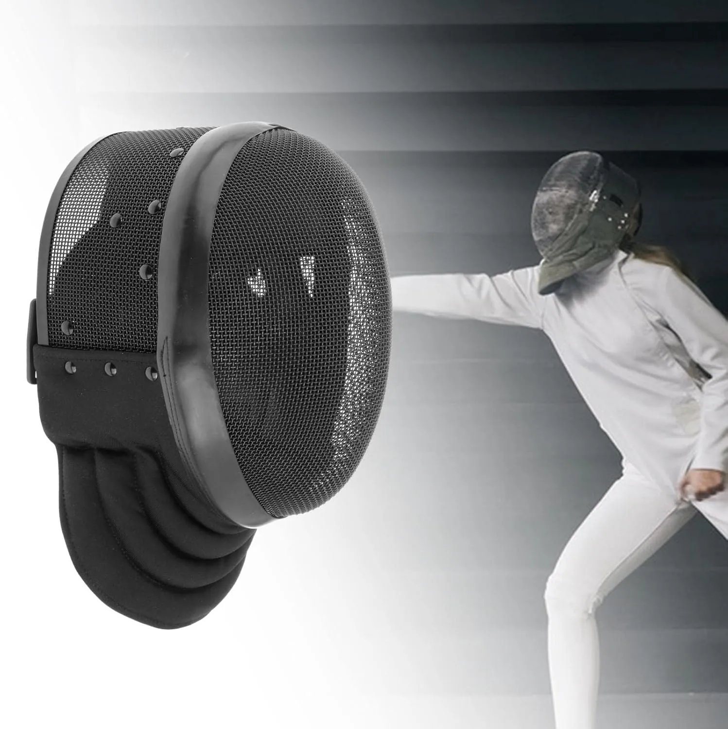 Face Protect Multifunction Comfort with Padded Portable Epee Gears Fencing Helmet for Masque Competition Supplies Equipment Training